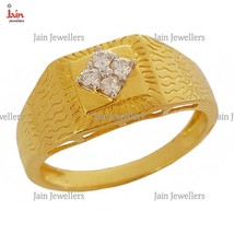 18 Karat Solid Gold Verlobung Hochzeit HERREN Finger Ringgröße 8 9 10 11 12 13 - $820.19+