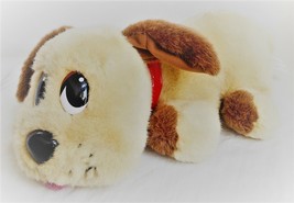 Animated Pound Puppy 15&quot; Barking Panting Tan 2004 Red Collar - £19.31 GBP