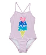 MSRP $35 Envya Swimwear Lilac Ice Cream One-Piece Size 2 - $16.37 CAD