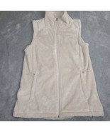 The North Face Cream Neutral Fluffy Furry Fleece Vest Size M - $26.61