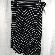 Motherhood Maternity Women&#39;s Skirt Black &amp; White Striped Size Med - $9.90