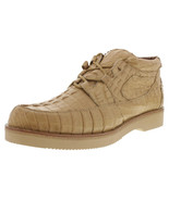 Mens Real Crocodile Skin Shoes Sand Leather Casual Wear Sneakers Lace Up... - $270.79 CAD