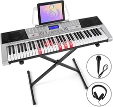 Mustar 61 Key Piano Keyboard, Electric Keyboard Piano With Light Up Keys, Touch - £141.42 GBP