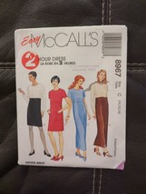 McCalls 8967 Easy Two Hour Dress Sizes 10 12 14 Sewing Pattern UC - £7.56 GBP