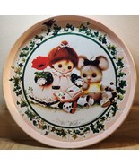 1983 Barbi Sargent Enesco Tin Serving Tray Reading A Book Poppyseed Coll... - £24.71 GBP