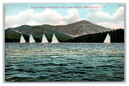 Yacht Gara Whiteface Pensione Lake Placid Adirondacks New York Ny Unp DB - £9.68 GBP