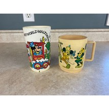 Walt Disney Productions Vintage Plastic Drinking Cups Lo Of 2 - $207.11 MXN