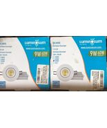 Pack of 2 LUMINOSUM 4” 9W COB LED Gimbal Downlight W/Junction Box, 700lm... - $632.55 MXN