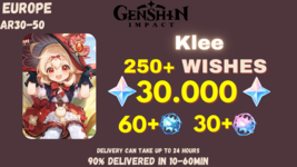 Genshin Impact | Klee, 30000 GEMS, 250+ WISHES | EUROPE-show original ti... - $30.27
