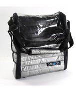 Vintage Clear Quilted Silver Minolta Camera Car Battery Charging Bag - £28.23 GBP