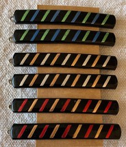 ⭕⭕VTG 6 Vintage Hair Barrettes for Women, New, 7 cm Length, Black and Mu... - $11.88