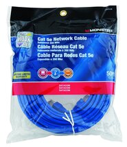 Monster Network Cable 5E BLU 50&#39; - $42.12 CAD