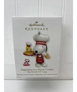 HALLMARK 2011 Snoopy CHRISTMAS ORNAMENT HAPPINESS IS A WARM COOKIE PEANU... - £18.08 GBP
