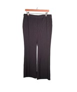 Ann Taylor Black White Pinstriped Signature Fit Dress Pants 10P Wide Leg... - $275.97 MXN