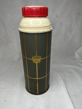 Vintage Thermos 2234 H Metal Shell Plastic Inside Green 9.5” Tall  3.25”... - $19.80