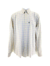 Barbour Mens Stripe Check Long Sleeve Dress Shirt Multi Color Size Small - $22.92