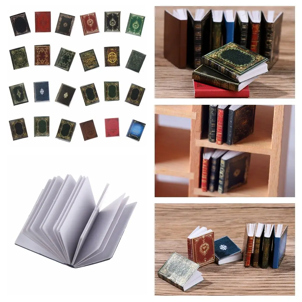 3PCS 1/12 Scale Miniature Book Model Can Be Opened Dollhouse Scene Supplies Doll - £7.01 GBP+