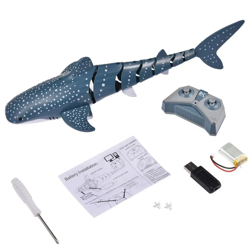 2.4g Simulation Remote Control Sharks Boat Toy For Swimming Pool Bathroo... - £43.12 GBP+