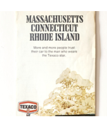 1972 Texaco Road Map Mass Conn Rhode Island New England Folding 26.5 x 1... - $558.77 MXN