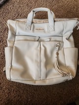 Lily &amp; Jade Caroline Vegan Leather Diaper Bag Convertible Backpack Stone... - $719.30 MXN