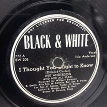 Ivie Anderson I Thought You Ought to Know / Voot is Here to Stay Black &amp;... - £21.34 GBP