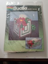 Bucilla Christmas Plastic Canvas 3D  Poinsettia Tissue Box Cover NEW - $13.96