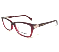 Longchamp Eyeglasses Frames LO2632 602 Clear Red Rectangular Full Rim 53-14-140a - £41.77 GBP