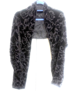 LK Bennett London Black Crushed Velvet Flowers 75&quot; x 15.5 Shawl - €17,05 EUR