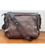 Vintage Kooba Brown Distressed Leather Crossbody Purse Bag Studded Brass... - $1,738.48 MXN