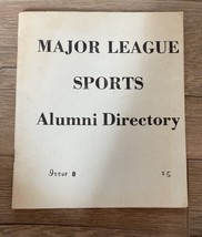 Major League Sports Alumni Directory Baseball Address Book Issue 8 - $40.00