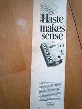 Contac Haste Makes Sense Print Magazine Advertisement 1967 - $2.99