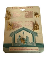The Christmas Story Pins Nativity Jesus Holy Family Bethlehem Star Jewel... - £7.03 GBP