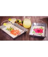 Tray Set Tropical 2 Piece,Server,Kitchen, - $29.80