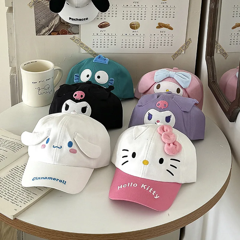 Sanrio Hello Kitty children&#39;s boys and girls baseball caps Kuromi Cinnamoroll  - £13.75 GBP