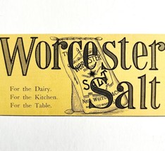 Worcester Salt Nash Whiton NY 1894 Advertisement Victorian Spices 2 ADBN1m - £10.26 GBP