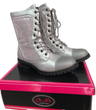 Gia-Mia GS3A Silver Kombat Sequin Boot, GS3A, Womens 6, New  - £15.41 GBP