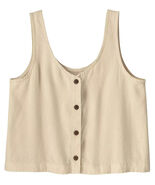 PATAGONIA Women&#39;s Garden Island Top Whole Weave Natural Reversible Butto... - $639.55 MXN