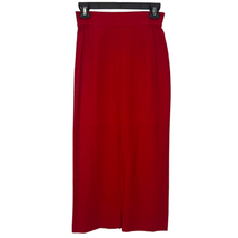 Vintage Pret a Porte Pencil Wool Skirt Long Size 6 Elastic Waist 90s Slit - $39.55