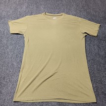 Vintage Single Stitch Sage Green Blank T Shirt Adult Medium / Large Crew... - $16.47