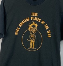 Vintage Wisconsin T Shirt Screen Stars Single Stitch 1988 Golf Large USA 80s - £19.97 GBP