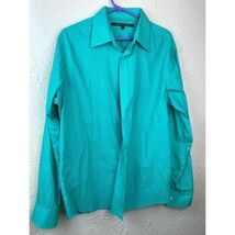 Carbon Black Mens Stripe Shirt Button Down Long Sleeves Size Large - $16.00