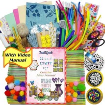 22 in 1 Art and Craft Kit For Girls And Boys With Crafts For Kids Multic... - $29.06