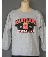 Maryland Terrapins T-shirt BOYS Size XL 18 Flag Logo NEW Longsleeve Terp... - £10.04 GBP