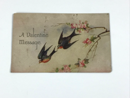 1907 Valentines Postcard for Lillie from Grace Payne Birds in Love - £5.36 GBP