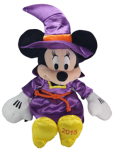 Disney Halloween 2015 Minnie Mouse Purple Witch Plush Stuffed Toy Doll 12&quot; - £8.27 GBP