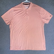 Nike Polo Shirt Adult XXL Standard Dri Fit Tiger Woods Coral Peach Preppy Rugby - £17.61 GBP