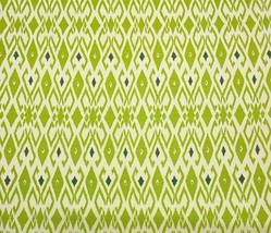 Quadrille Lockan Green Forest Geometric Linen Exclusive Fabric By Yard 52&quot;W - £54.13 GBP