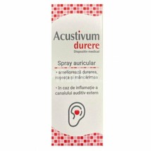 Acustivum Ear Pain Spray 20ml Redness &amp; Itching External Otitis - $29.99