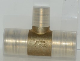 Zurn QQT886GX 2 x 2 By 1-1/4 Inch Barbed Brass Reducing Tee Lead Free image 1