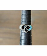 Turquoise Sterling Silver Gemstone Fine Rings Ring 5 2.41g - $14.80